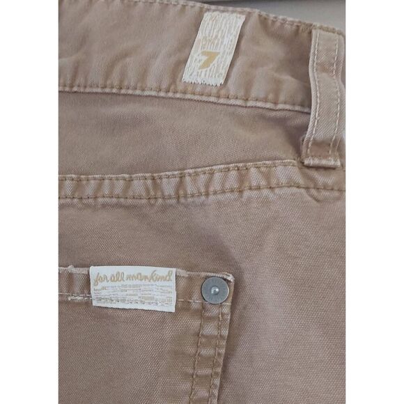 Nice 7 FOR ALL MANKIND Standard Khaki Tan Mens Jeans Sz 40x32 - Picture 3 of 3